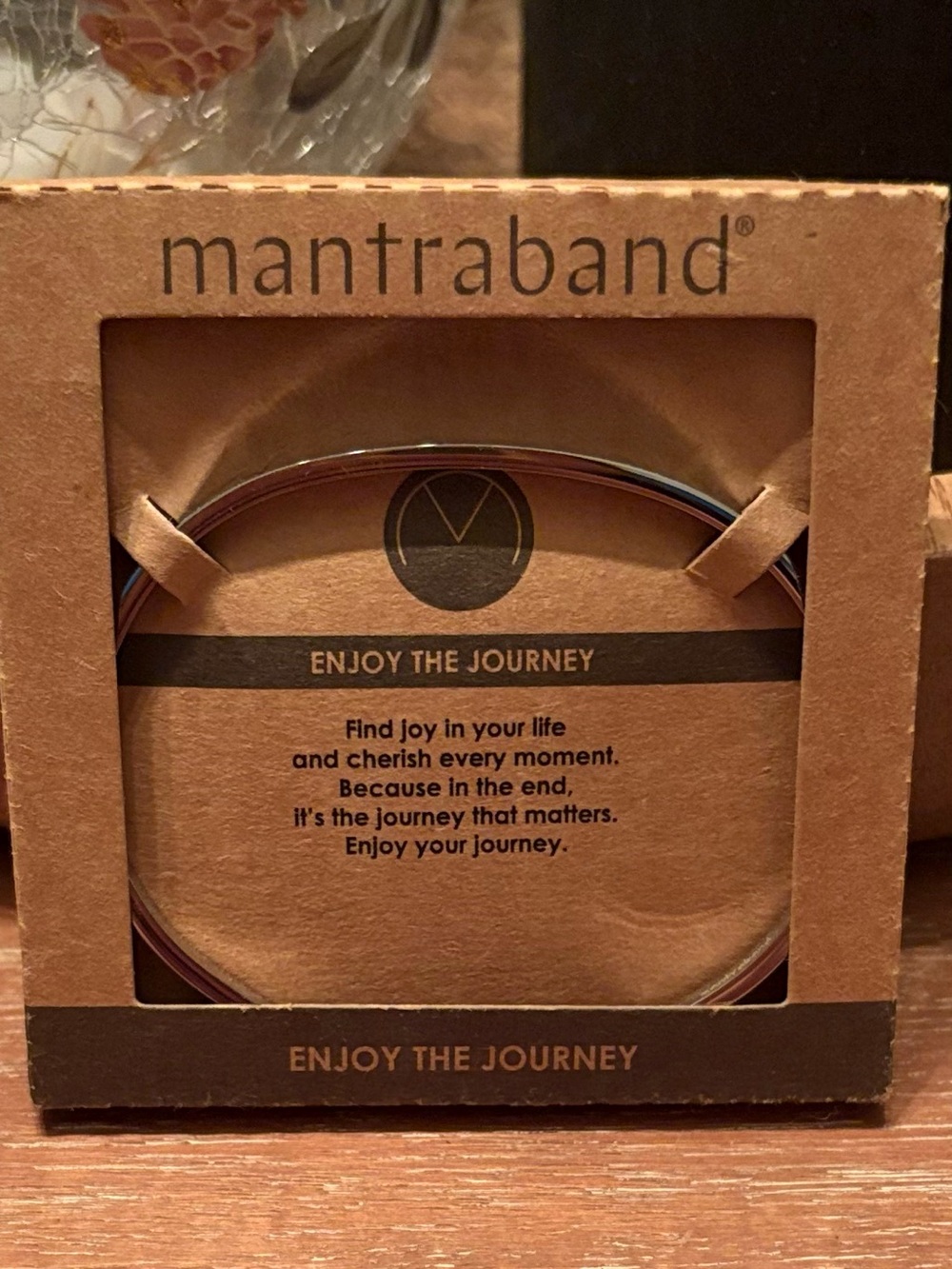 MantraBand “Enjoy The Journey” Cuff Bracelet~Silver